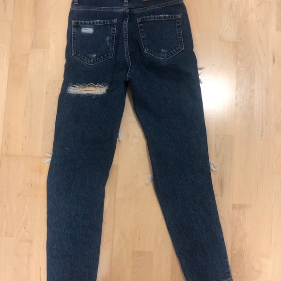 ZARA DISTRESSED DENIM SZ 32/00 - Picture 3 of 4